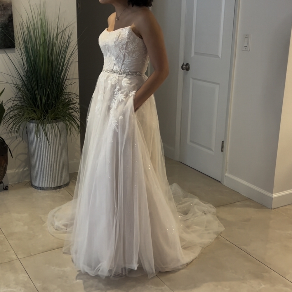 Oleg Cassini Ivory Bridal Gown Wedding Dress